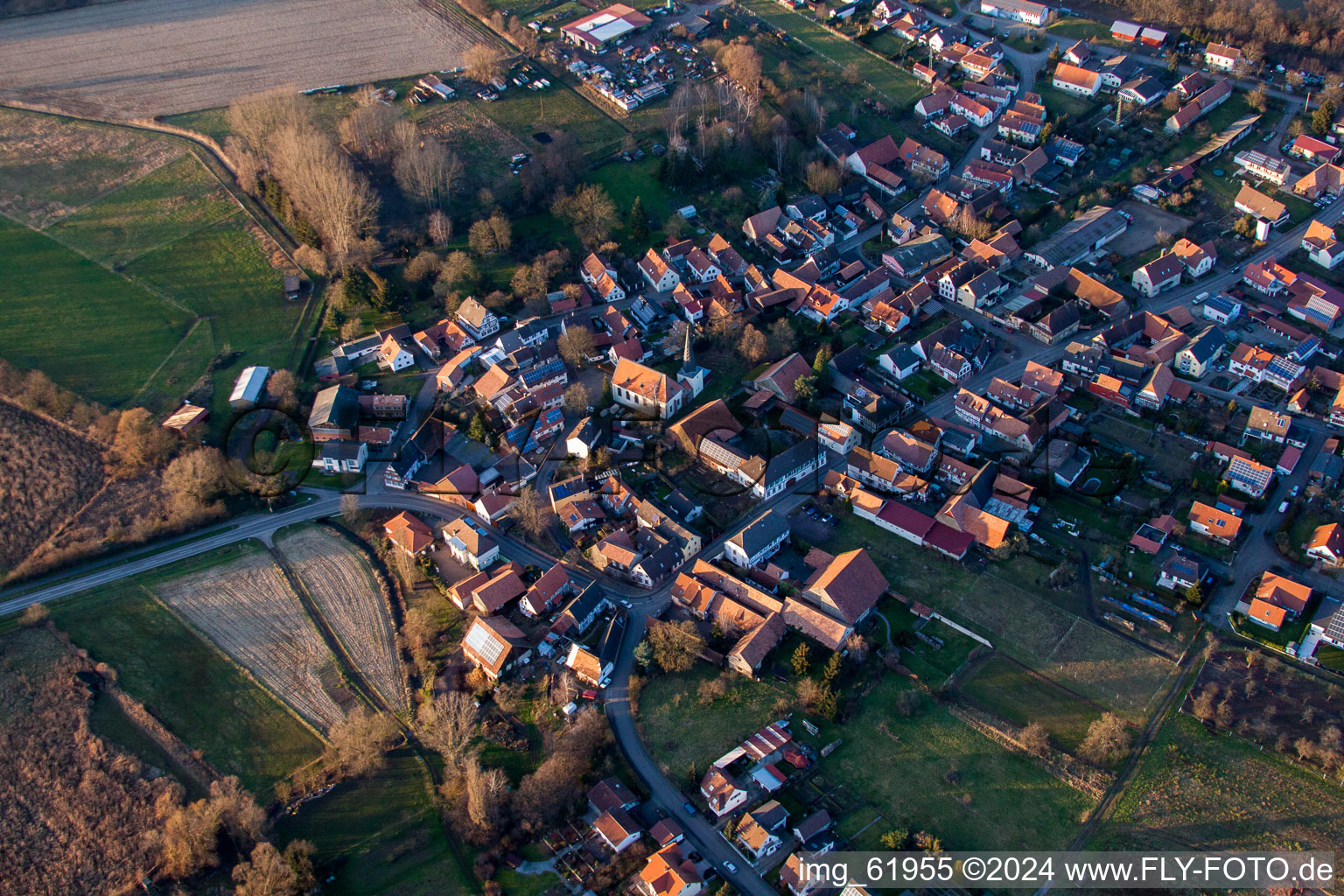 Photographie aérienne de Barbelroth dans le département Rhénanie-Palatinat, Allemagne