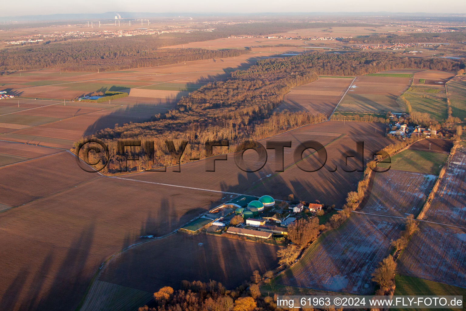 Vue oblique de Winden dans le département Rhénanie-Palatinat, Allemagne