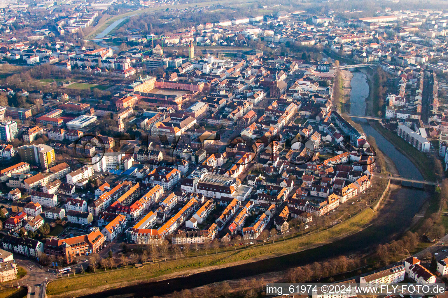 Vue aérienne de Engelstr à Rastatt dans le département Bade-Wurtemberg, Allemagne