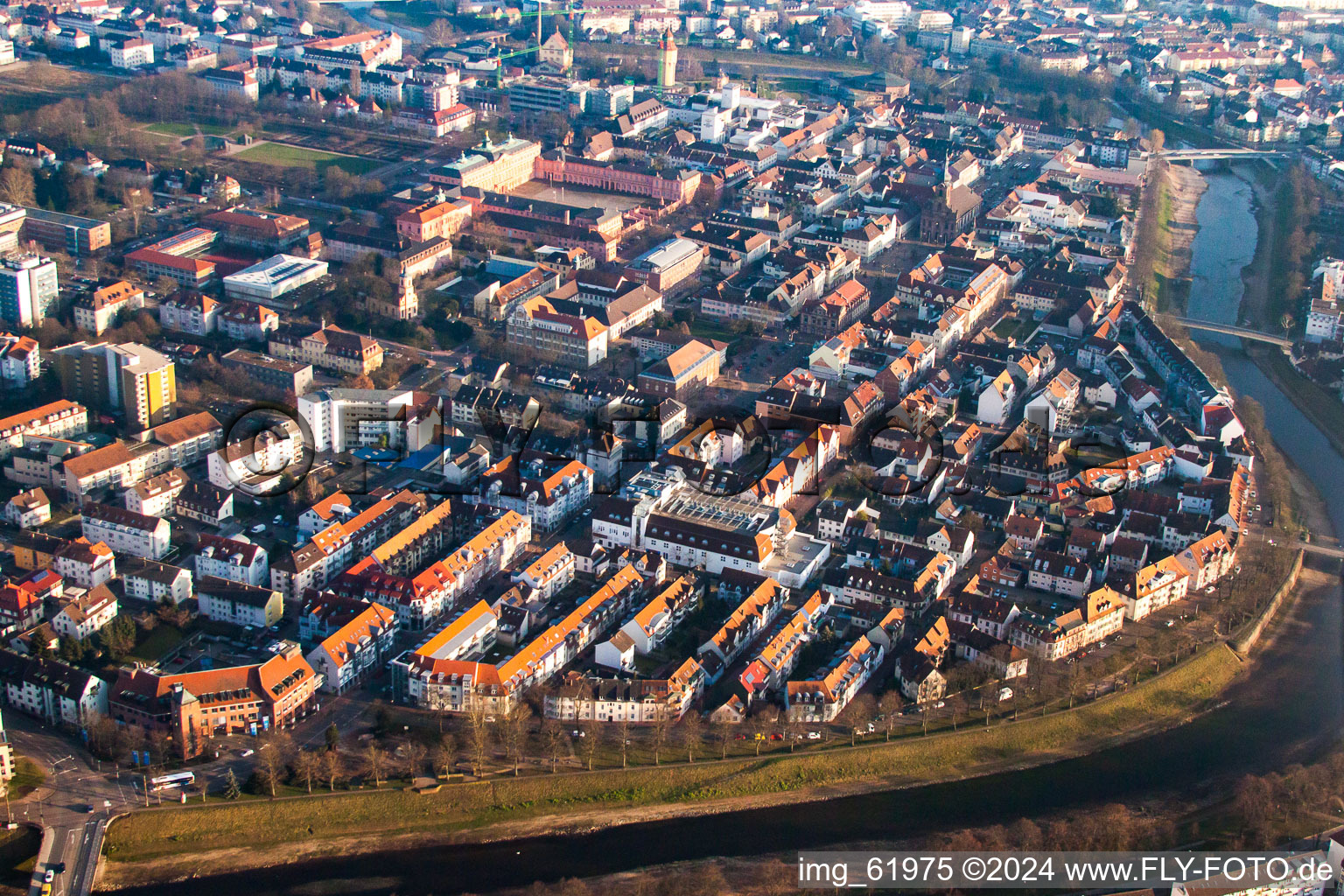 Vue aérienne de Engelstr à Rastatt dans le département Bade-Wurtemberg, Allemagne