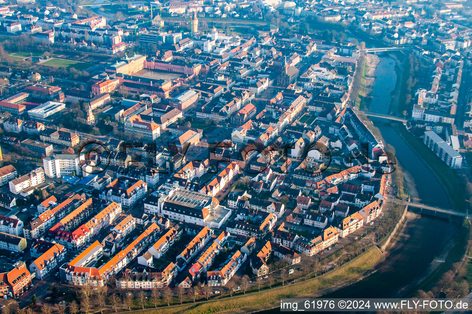 Vue aérienne de Murgstr à Rastatt dans le département Bade-Wurtemberg, Allemagne