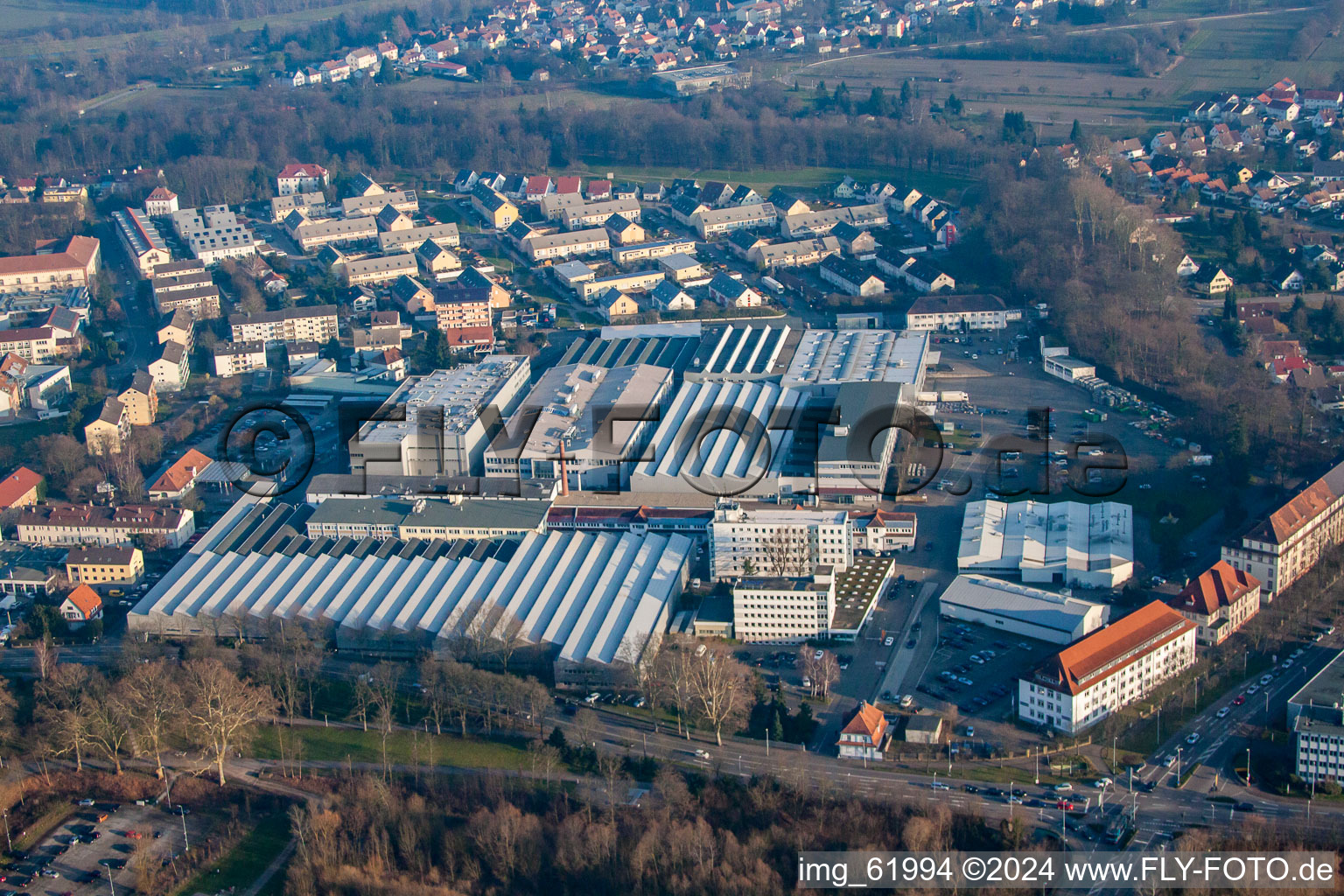 Vue aérienne de Académie Getinge à Rastatt dans le département Bade-Wurtemberg, Allemagne