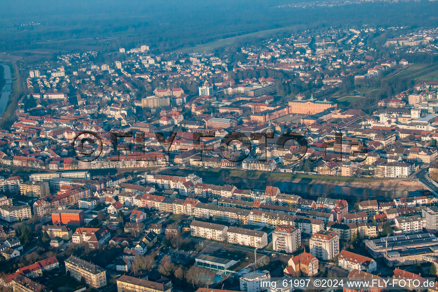 Vue aérienne de Centre de Murg à Rastatt dans le département Bade-Wurtemberg, Allemagne