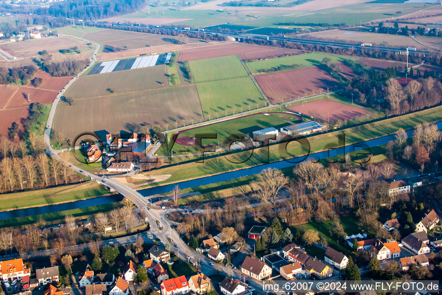 Photographie aérienne de Quartier Niederbühl in Rastatt dans le département Bade-Wurtemberg, Allemagne