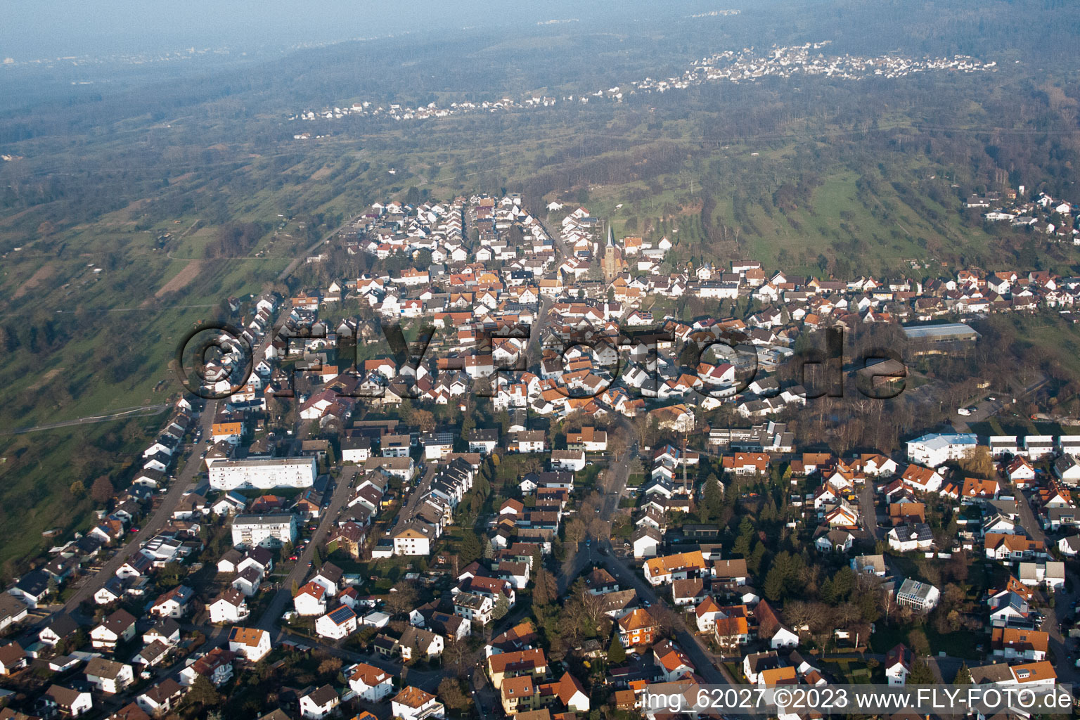 Photographie aérienne de Kuppenheim dans le département Bade-Wurtemberg, Allemagne