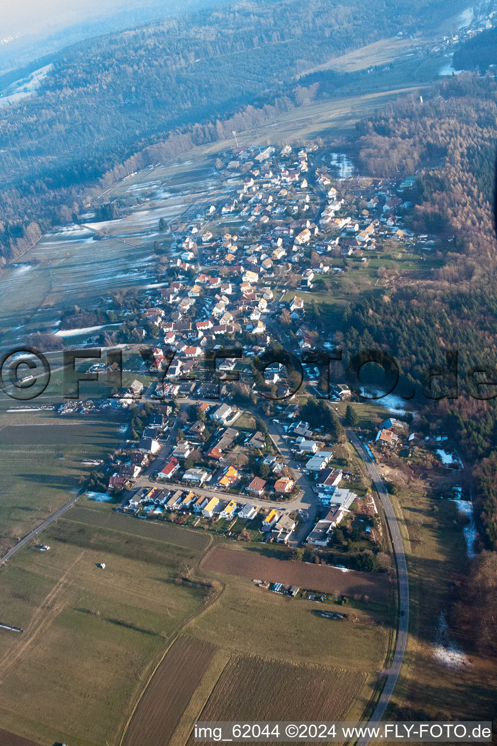 Photographie aérienne de Du nord-ouest à le quartier Freiolsheim in Gaggenau dans le département Bade-Wurtemberg, Allemagne