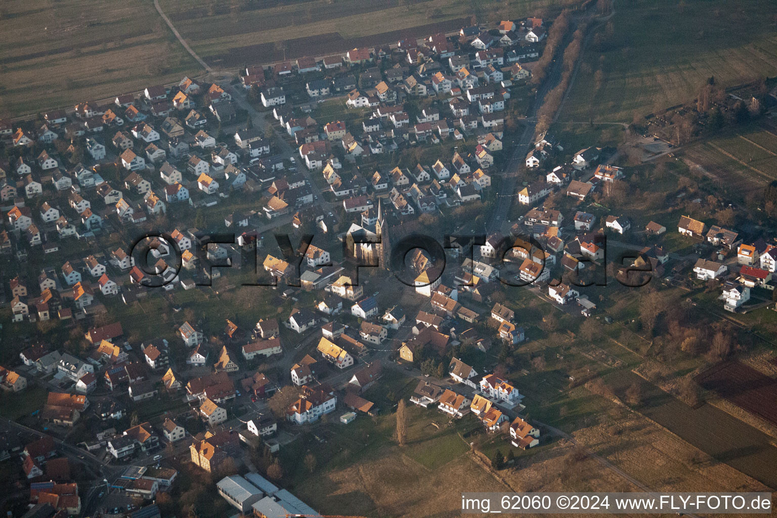 Image drone de Quartier Schöllbronn in Ettlingen dans le département Bade-Wurtemberg, Allemagne