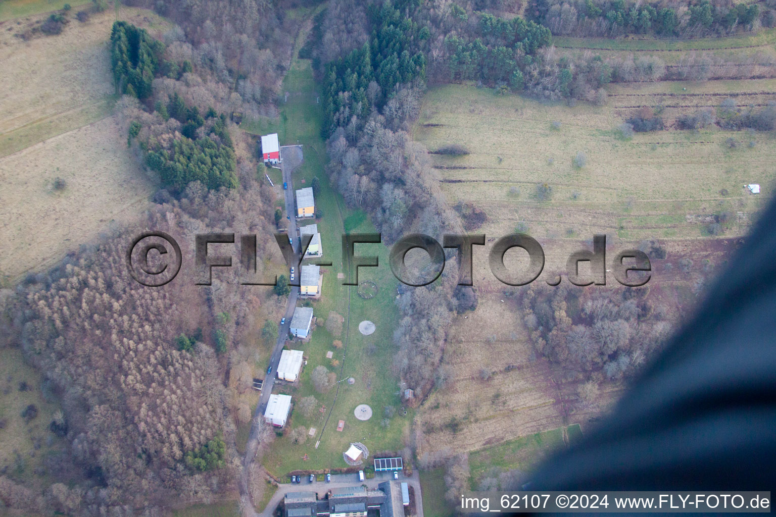 Vue aérienne de Marienstraße à Silz dans le département Rhénanie-Palatinat, Allemagne