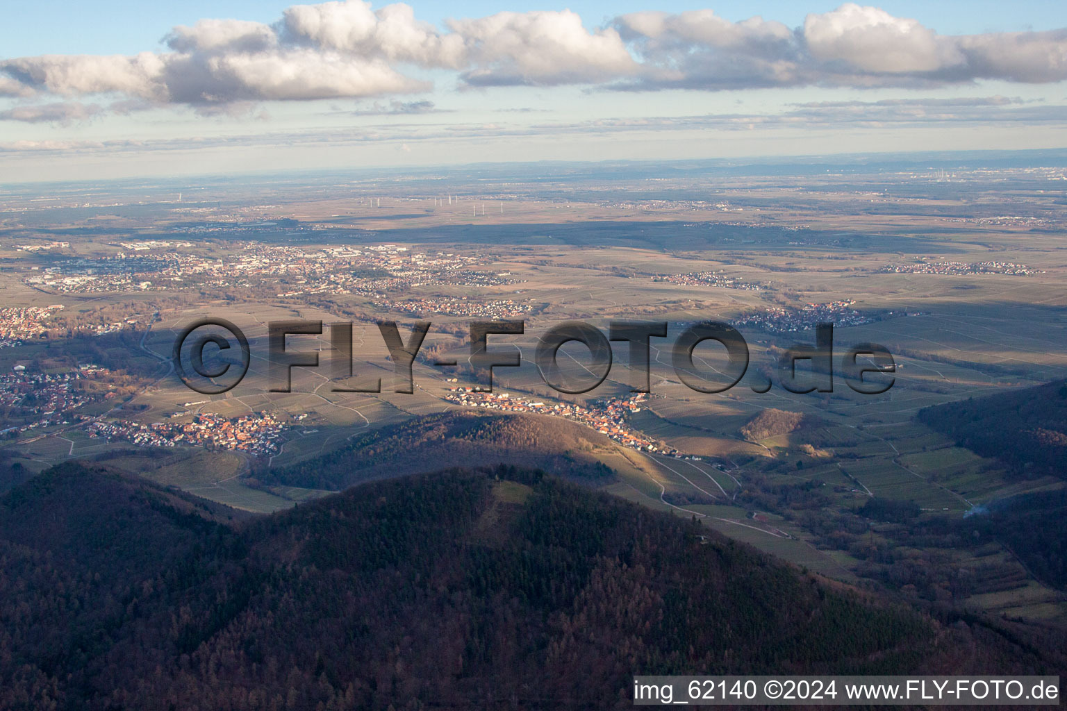 Vue oblique de Landau de l'ouest à Landau in der Pfalz dans le département Rhénanie-Palatinat, Allemagne