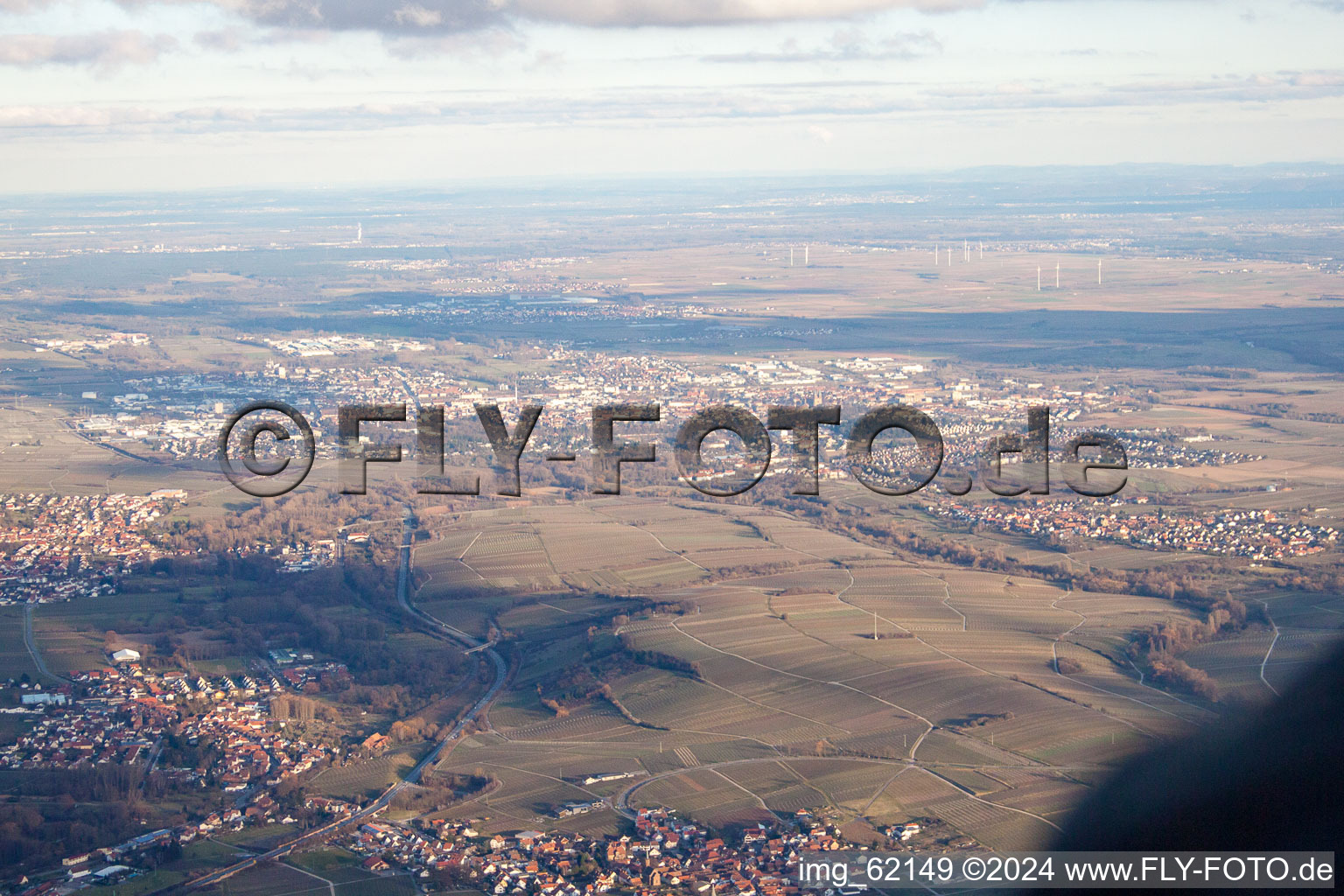 Landau de l'ouest à Landau in der Pfalz dans le département Rhénanie-Palatinat, Allemagne depuis l'avion