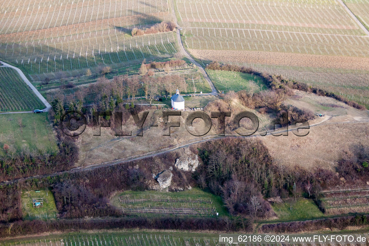 Petit kalmit à Ilbesheim bei Landau in der Pfalz dans le département Rhénanie-Palatinat, Allemagne vue du ciel