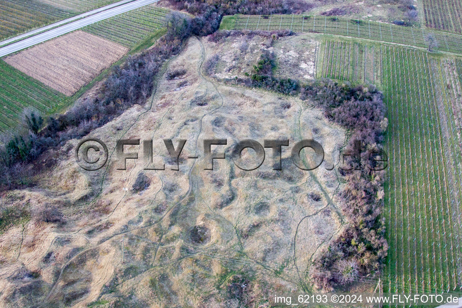 Enregistrement par drone de Petit kalmit à Ilbesheim bei Landau in der Pfalz dans le département Rhénanie-Palatinat, Allemagne