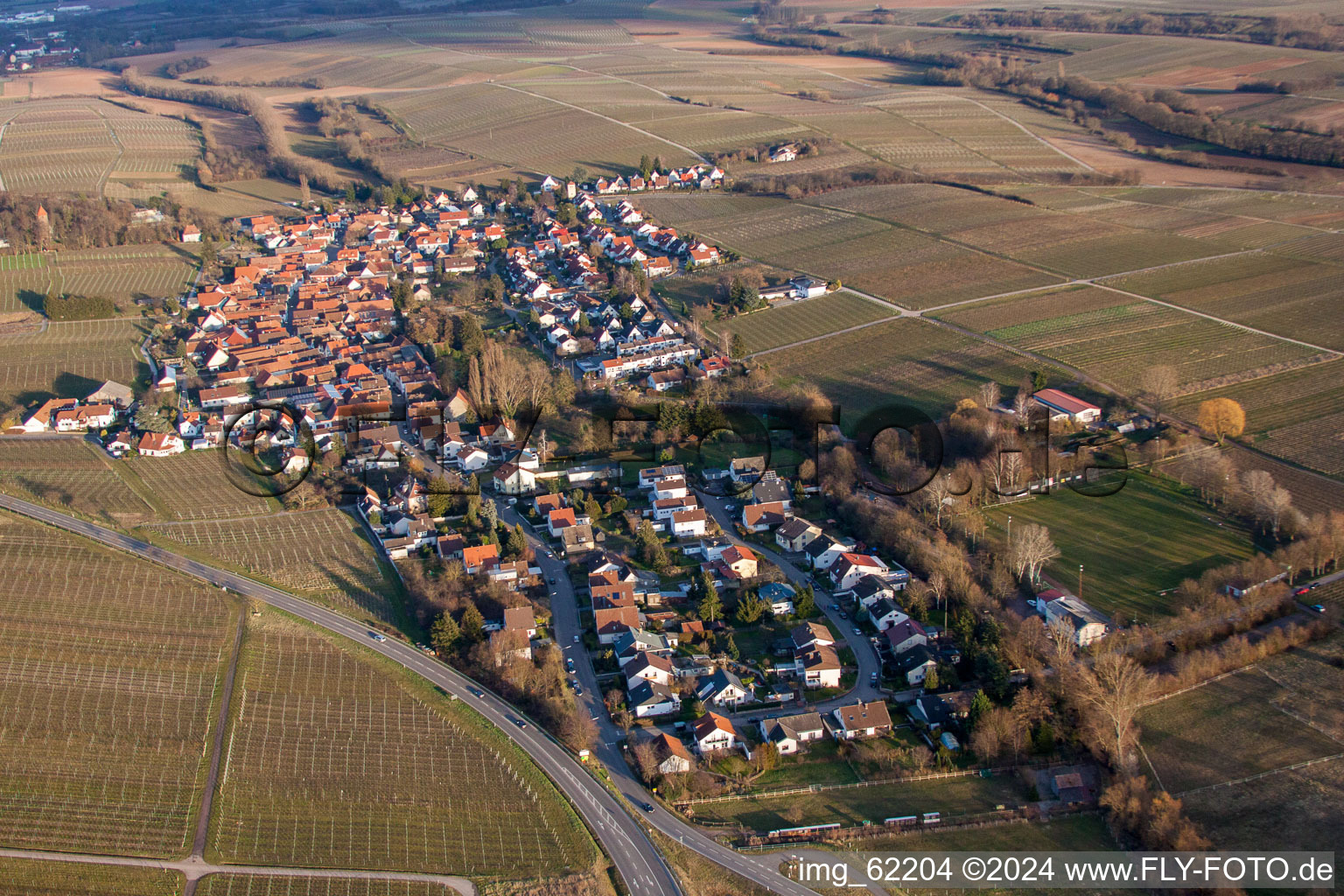 Quartier Ilbesheim in Ilbesheim bei Landau in der Pfalz dans le département Rhénanie-Palatinat, Allemagne depuis l'avion