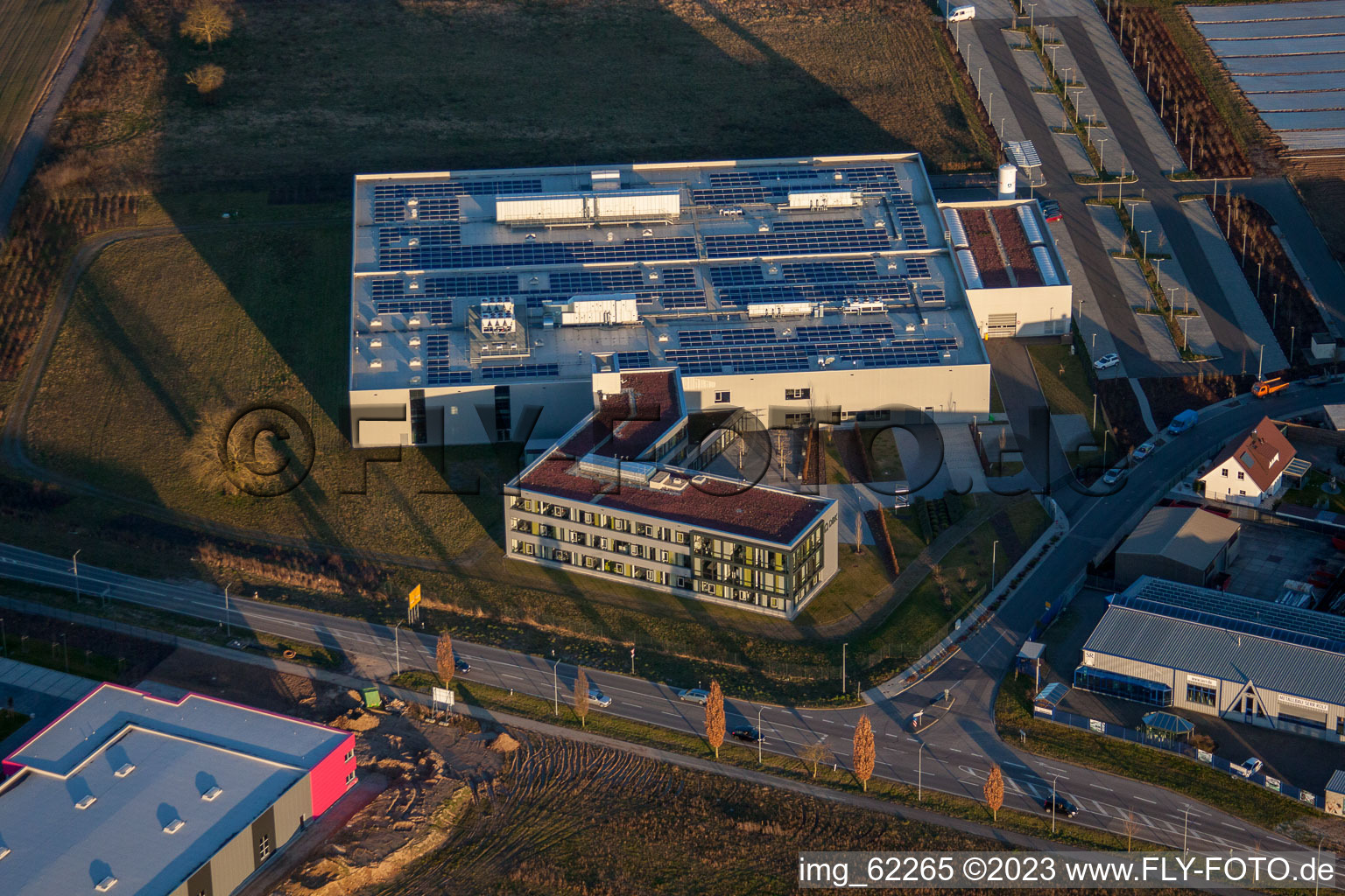 Image drone de Zone industrielle du Nord à Rülzheim dans le département Rhénanie-Palatinat, Allemagne