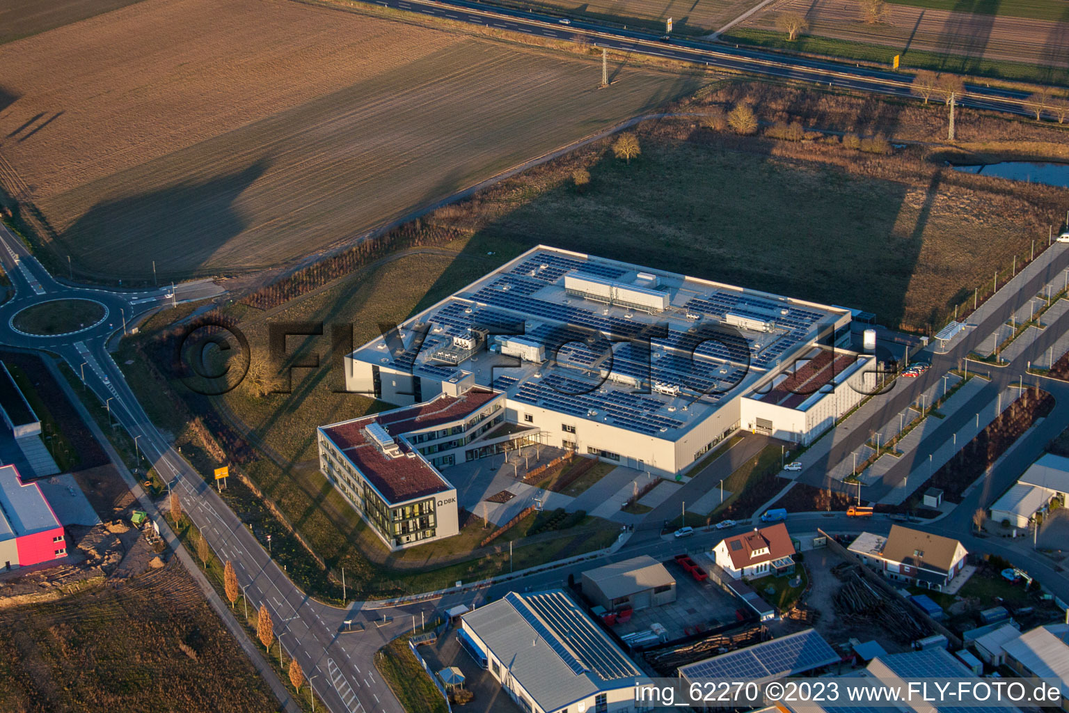 Photographie aérienne de Zone industrielle du Nord à Rülzheim dans le département Rhénanie-Palatinat, Allemagne