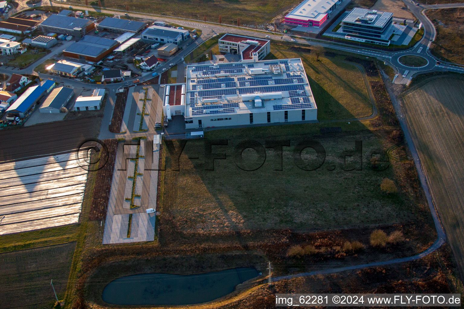 Image drone de Zone industrielle du Nord à Rülzheim dans le département Rhénanie-Palatinat, Allemagne