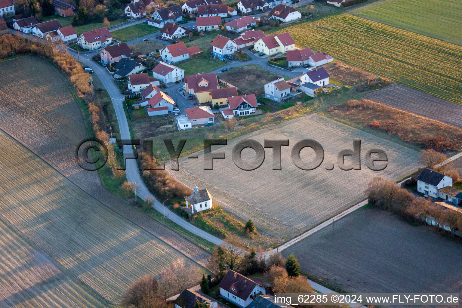 Photographie aérienne de Herxheimweyher dans le département Rhénanie-Palatinat, Allemagne