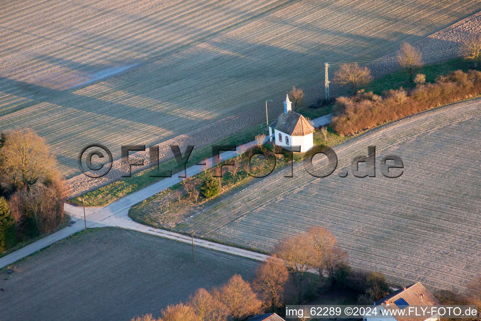 Herxheimweyher dans le département Rhénanie-Palatinat, Allemagne vue d'en haut