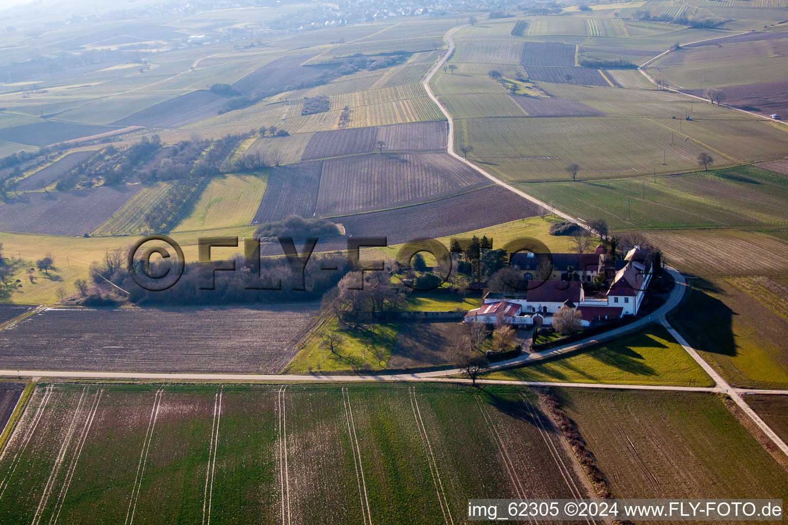 Vue aérienne de Haftelhof à Schweighofen dans le département Rhénanie-Palatinat, Allemagne