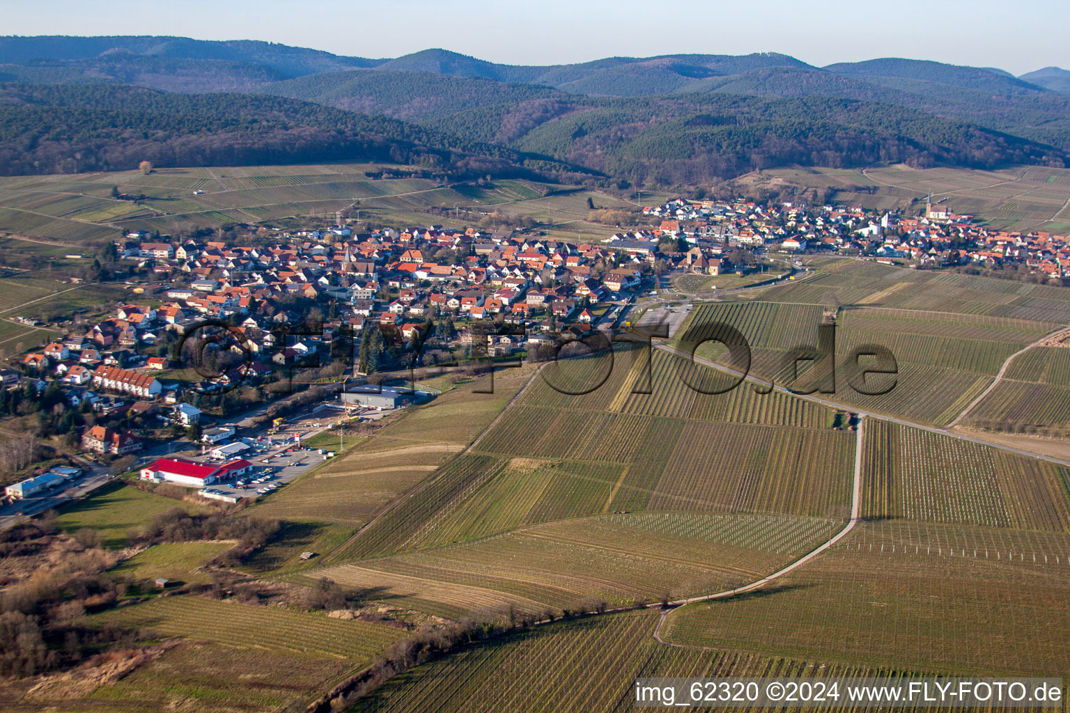 Quartier Schweigen in Schweigen-Rechtenbach dans le département Rhénanie-Palatinat, Allemagne hors des airs