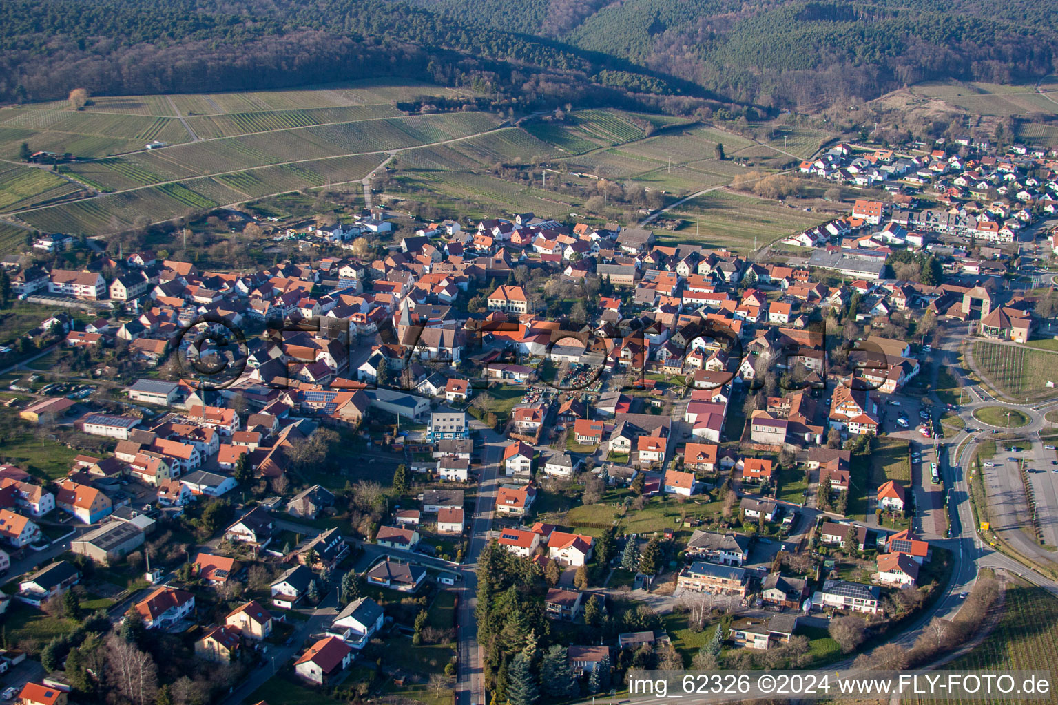 Image drone de Quartier Schweigen in Schweigen-Rechtenbach dans le département Rhénanie-Palatinat, Allemagne