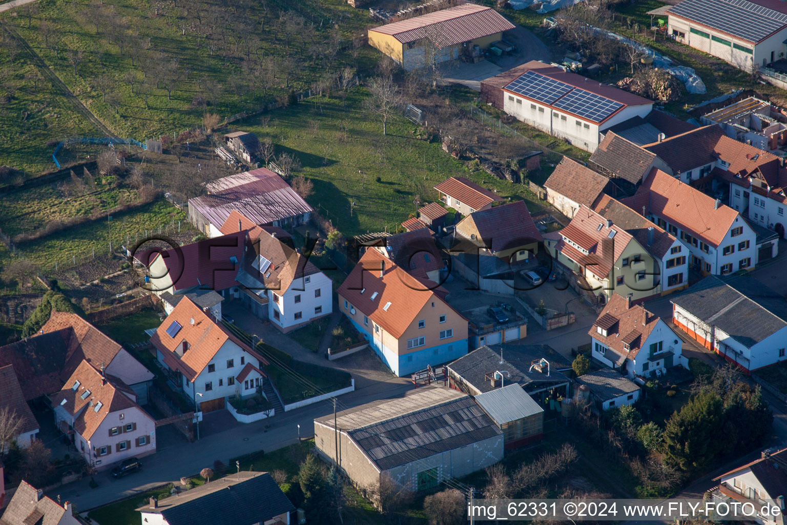 Photographie aérienne de Quartier Schweigen in Schweigen-Rechtenbach dans le département Rhénanie-Palatinat, Allemagne