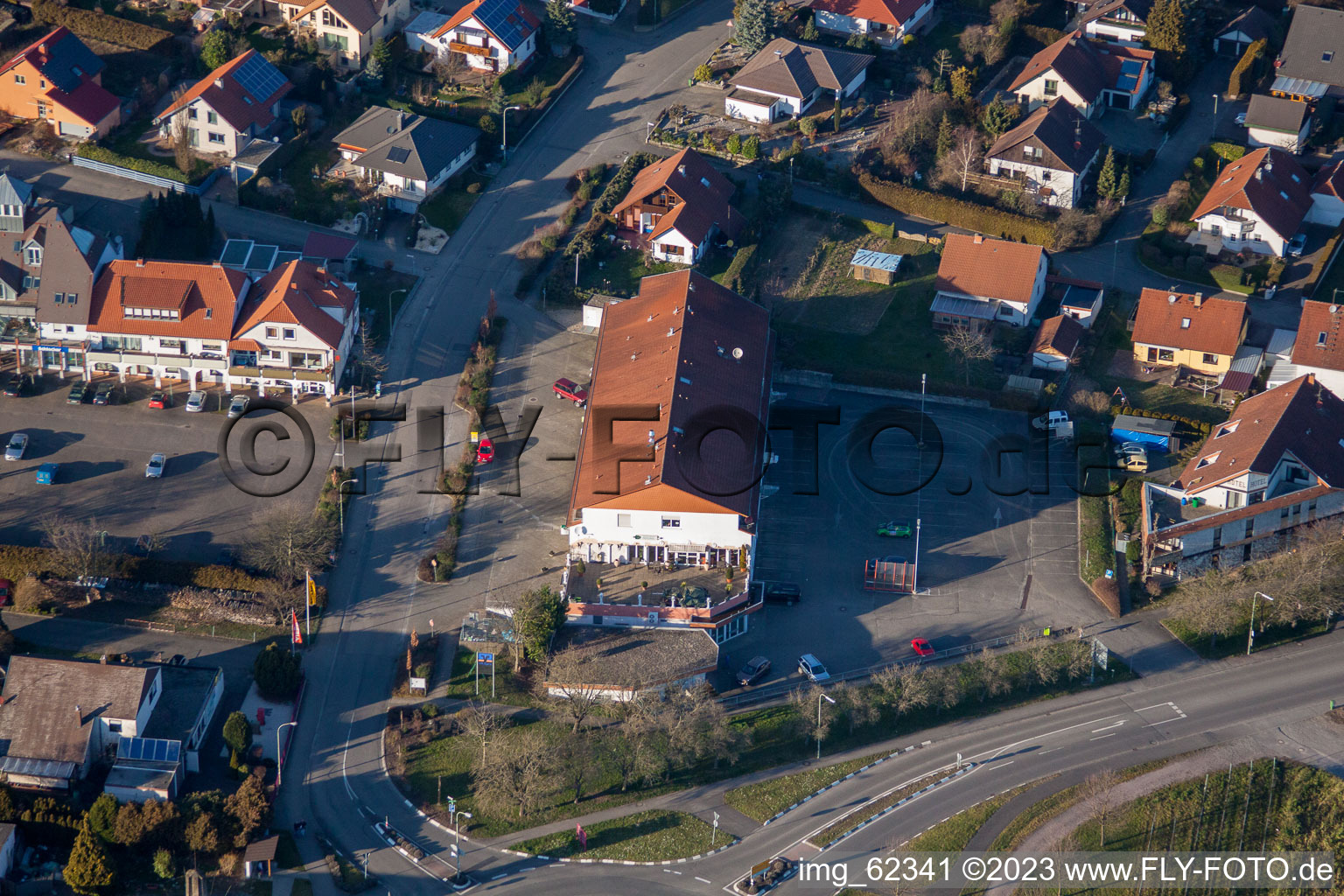Quartier Rechtenbach in Schweigen-Rechtenbach dans le département Rhénanie-Palatinat, Allemagne hors des airs