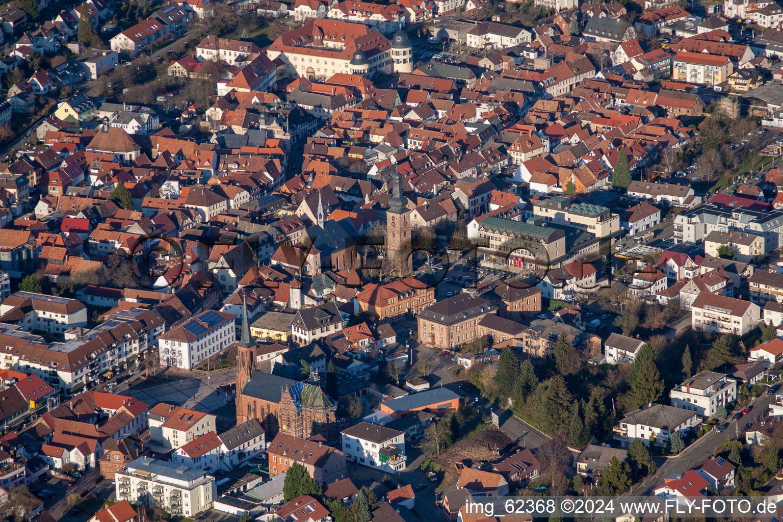 Image drone de Bad Bergzabern dans le département Rhénanie-Palatinat, Allemagne