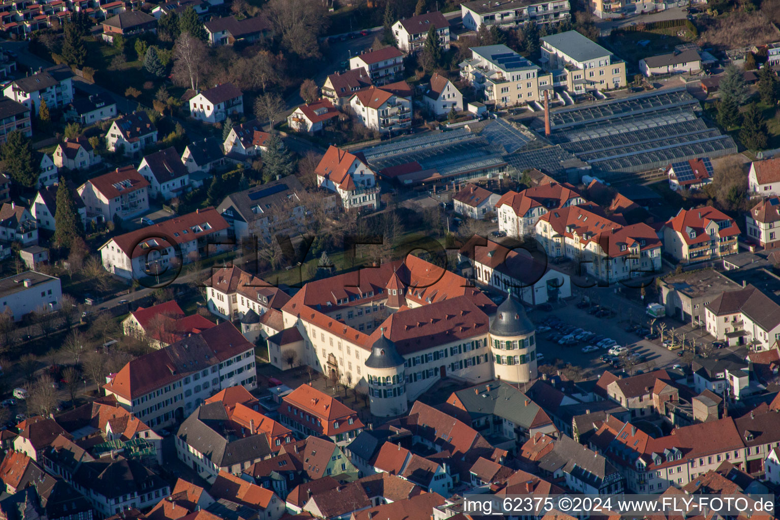 Bad Bergzabern dans le département Rhénanie-Palatinat, Allemagne d'en haut