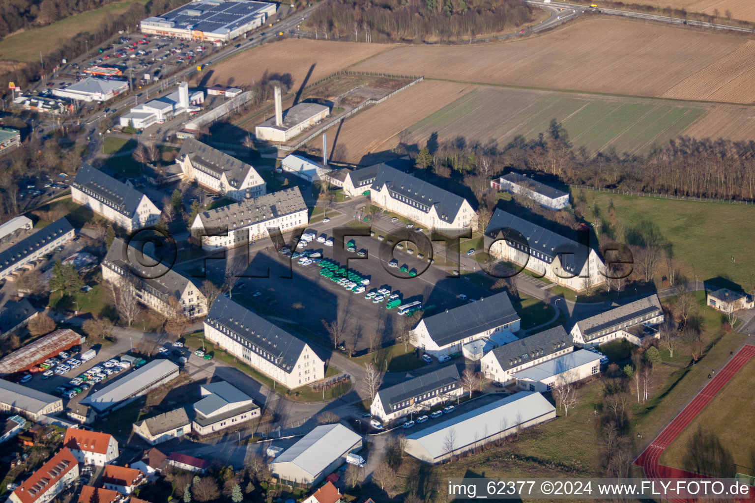 Bad Bergzabern dans le département Rhénanie-Palatinat, Allemagne hors des airs