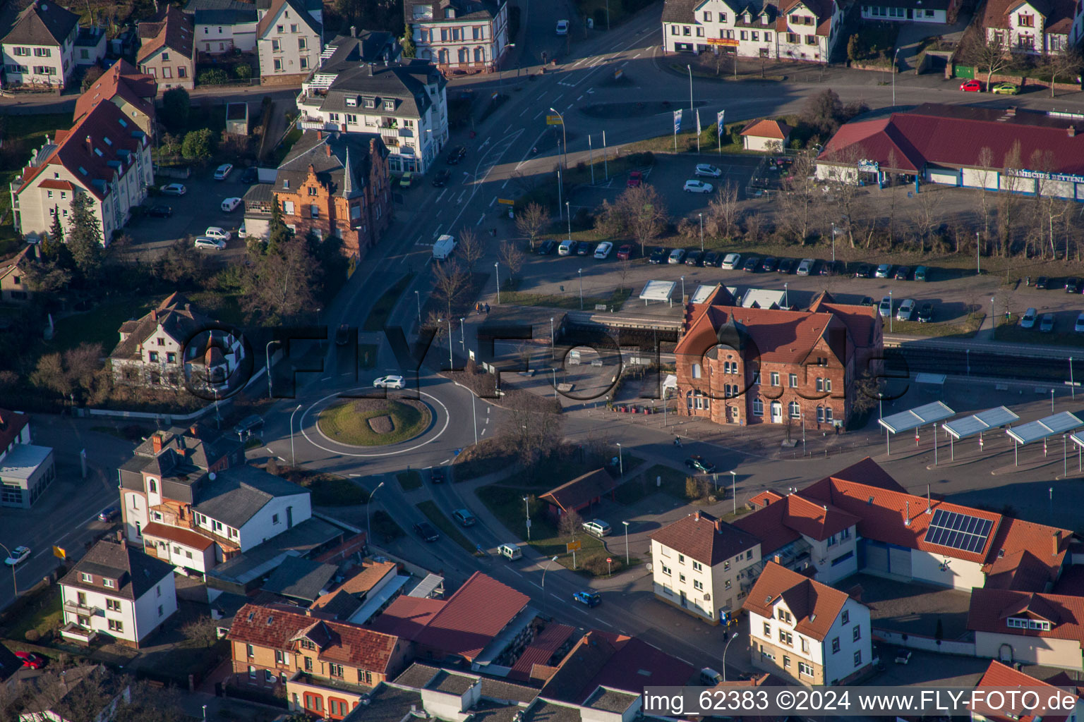 Enregistrement par drone de Bad Bergzabern dans le département Rhénanie-Palatinat, Allemagne