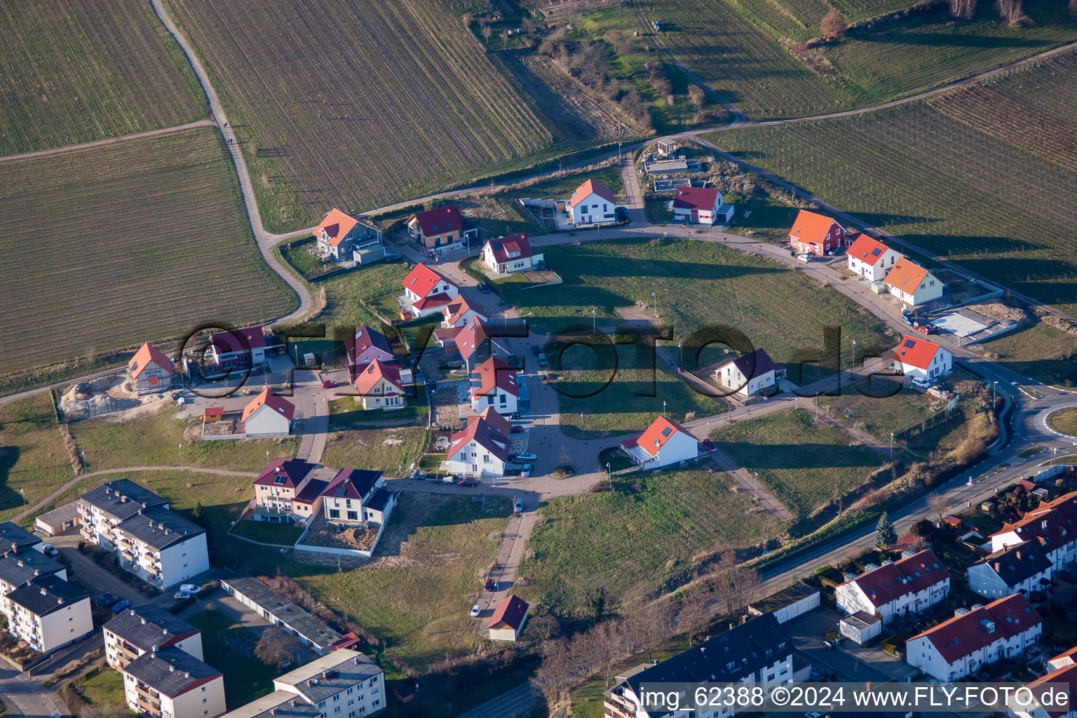 Bad Bergzabern dans le département Rhénanie-Palatinat, Allemagne vu d'un drone