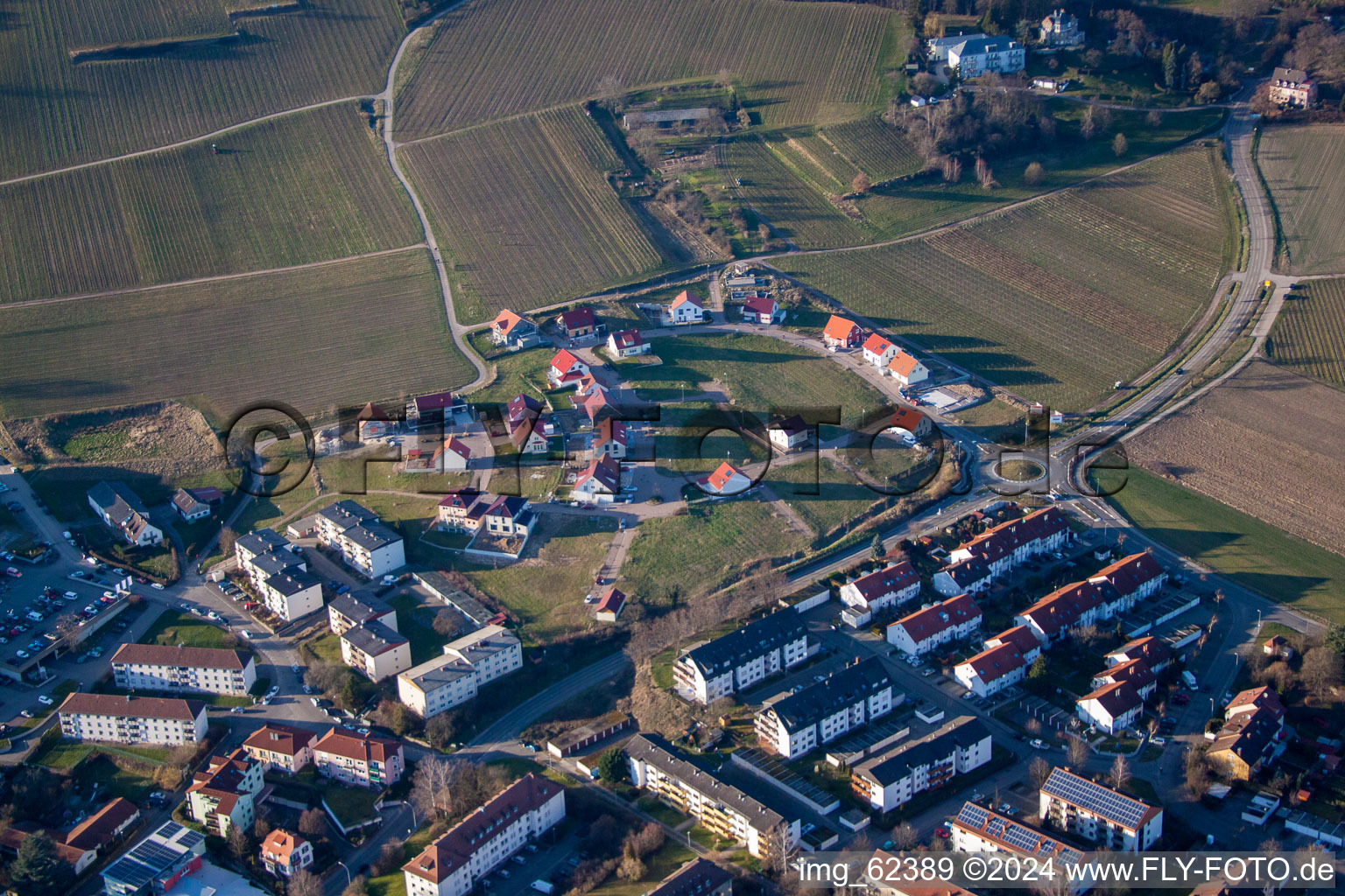 Vue aérienne de Bad Bergzabern dans le département Rhénanie-Palatinat, Allemagne