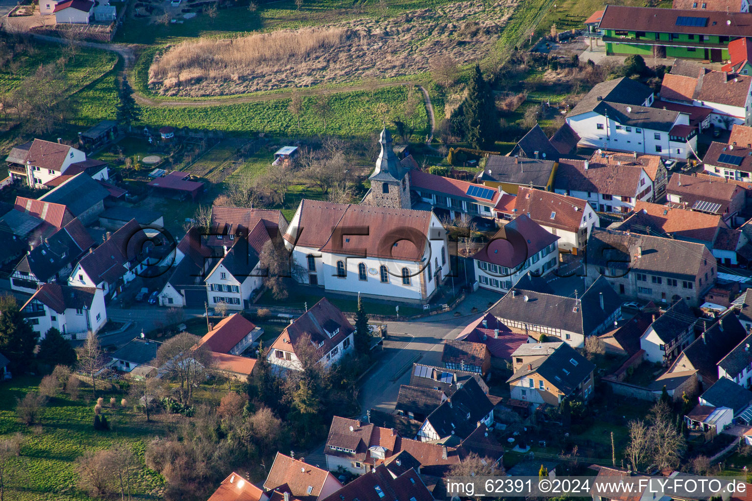 Vue aérienne de Saint-Simon à le quartier Pleisweiler in Pleisweiler-Oberhofen dans le département Rhénanie-Palatinat, Allemagne