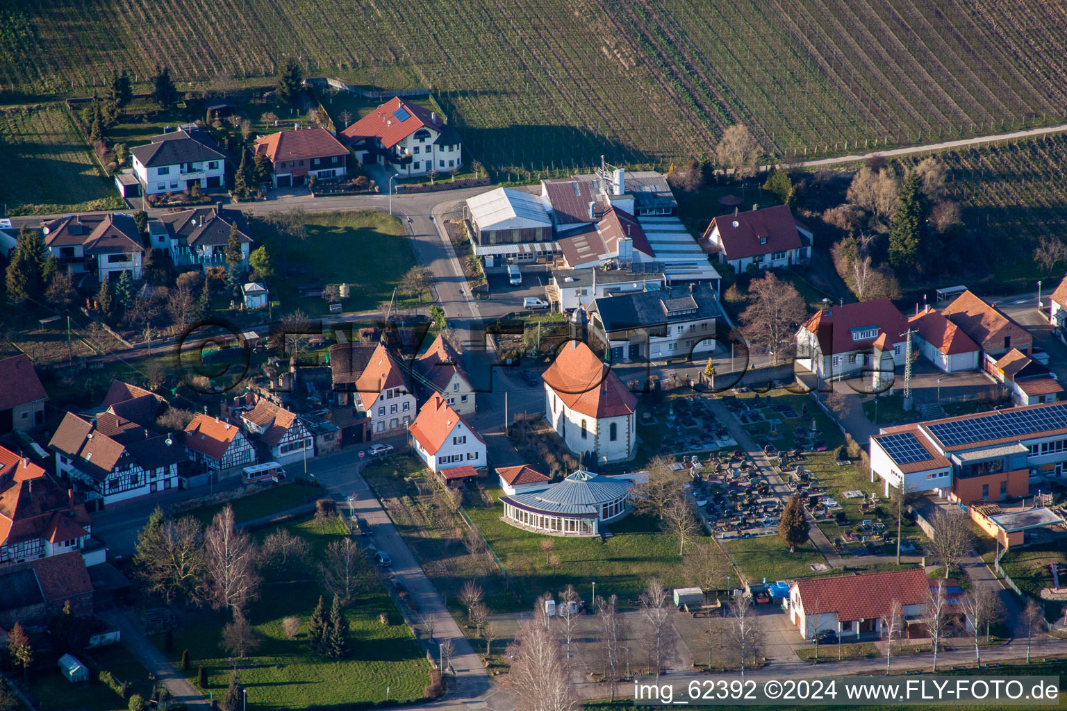 Photographie aérienne de Saint-Simon à le quartier Pleisweiler in Pleisweiler-Oberhofen dans le département Rhénanie-Palatinat, Allemagne