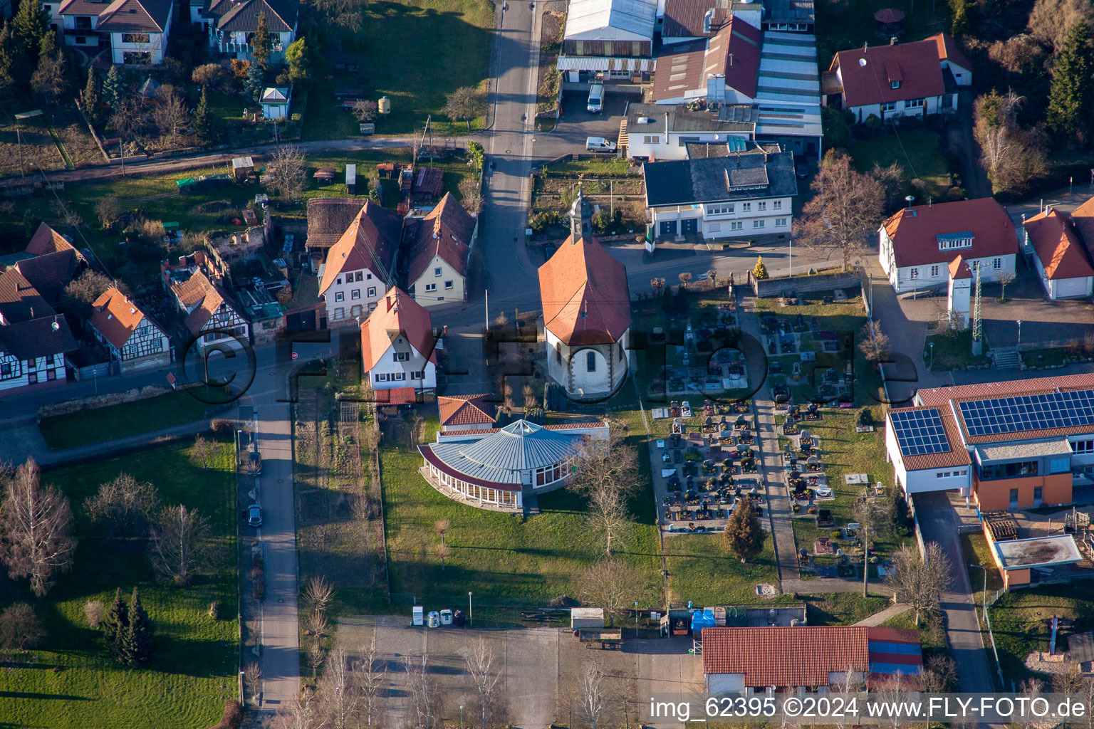 Vue oblique de Quartier Pleisweiler in Pleisweiler-Oberhofen dans le département Rhénanie-Palatinat, Allemagne