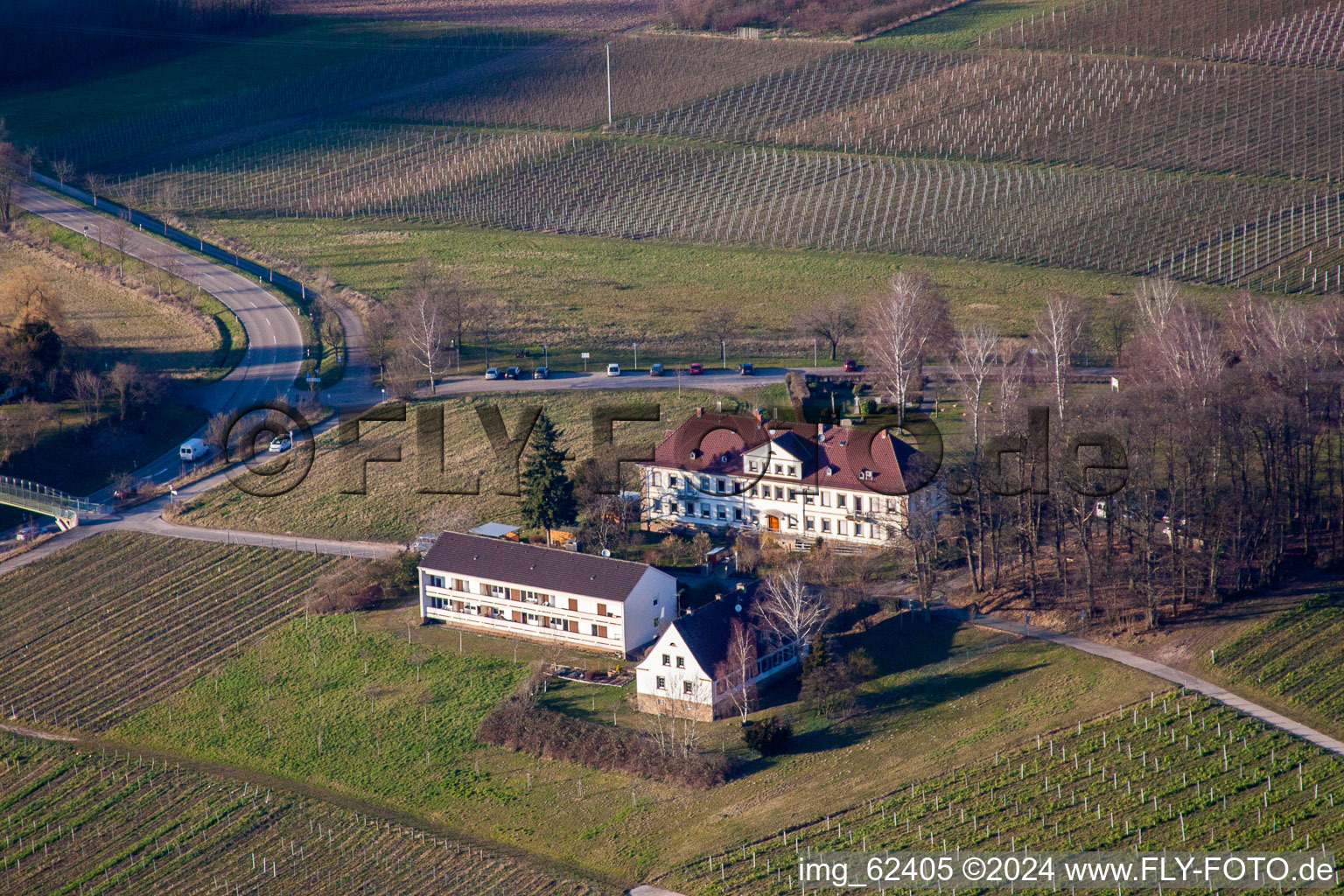 Clinique du Palatinat à Klingenmünster dans le département Rhénanie-Palatinat, Allemagne d'en haut