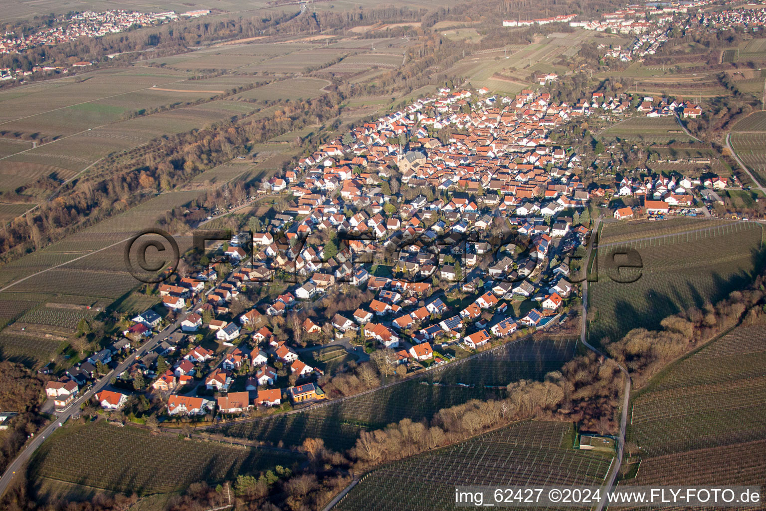 Photographie aérienne de Du sud-ouest à le quartier Arzheim in Landau in der Pfalz dans le département Rhénanie-Palatinat, Allemagne