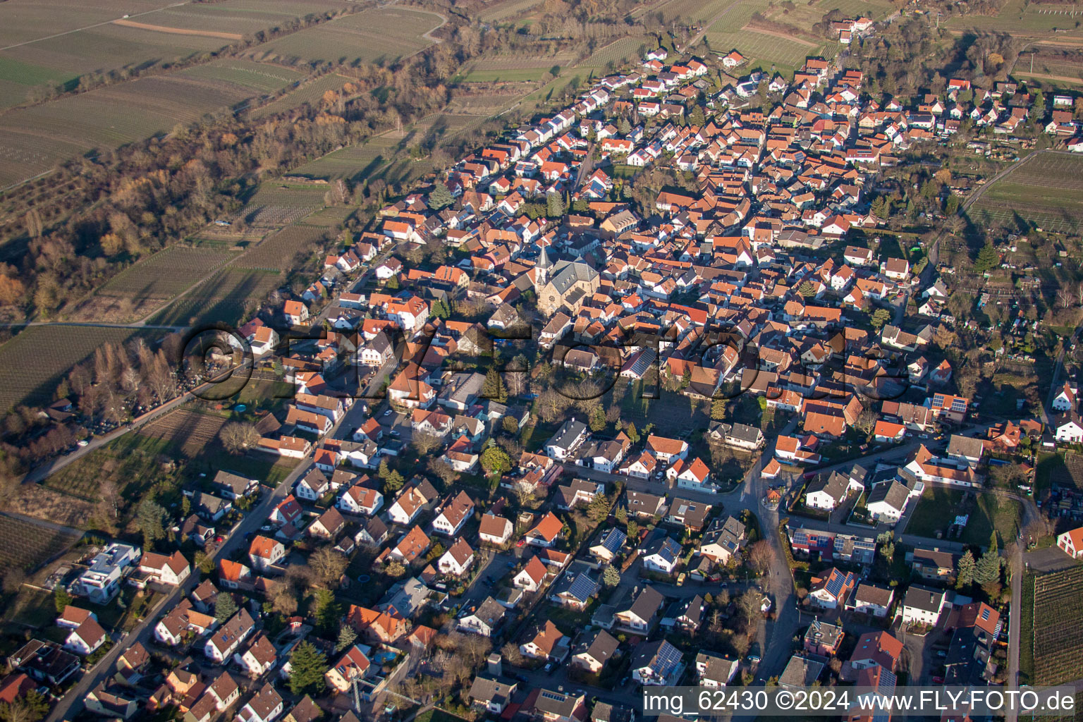 Vue oblique de Quartier Arzheim in Landau in der Pfalz dans le département Rhénanie-Palatinat, Allemagne