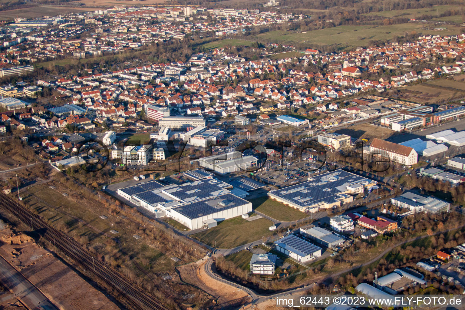 Photographie aérienne de Quartier Queichheim in Landau in der Pfalz dans le département Rhénanie-Palatinat, Allemagne