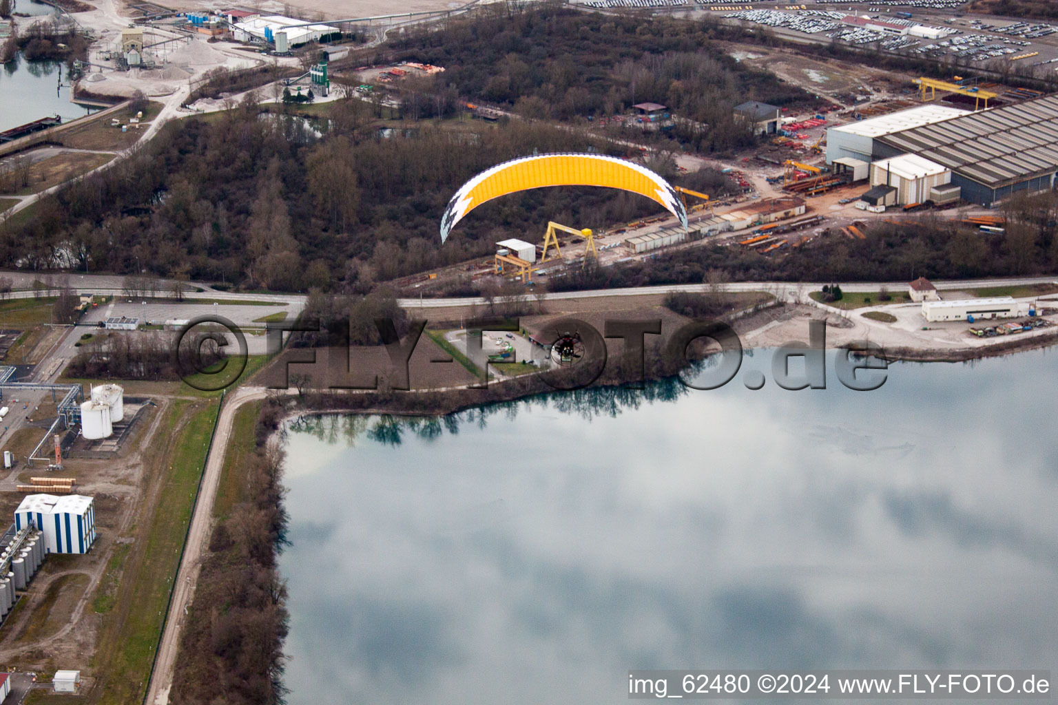 Lauterbourg dans le département Bas Rhin, France vue d'en haut