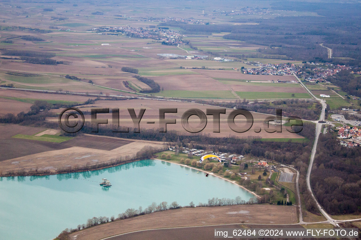 Lauterbourg dans le département Bas Rhin, France vue du ciel