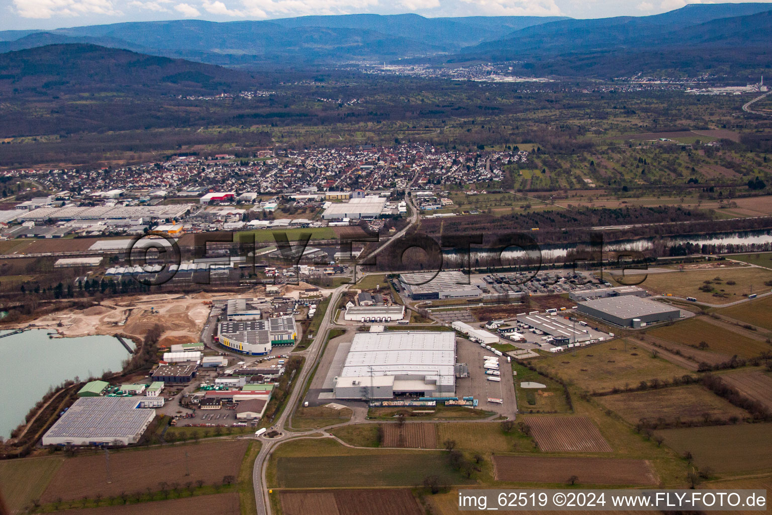 Bietigheim dans le département Bade-Wurtemberg, Allemagne d'un drone