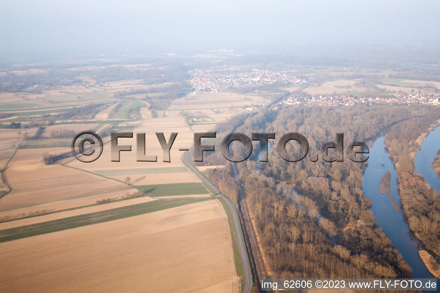 Photographie aérienne de Munchhausen dans le département Bas Rhin, France