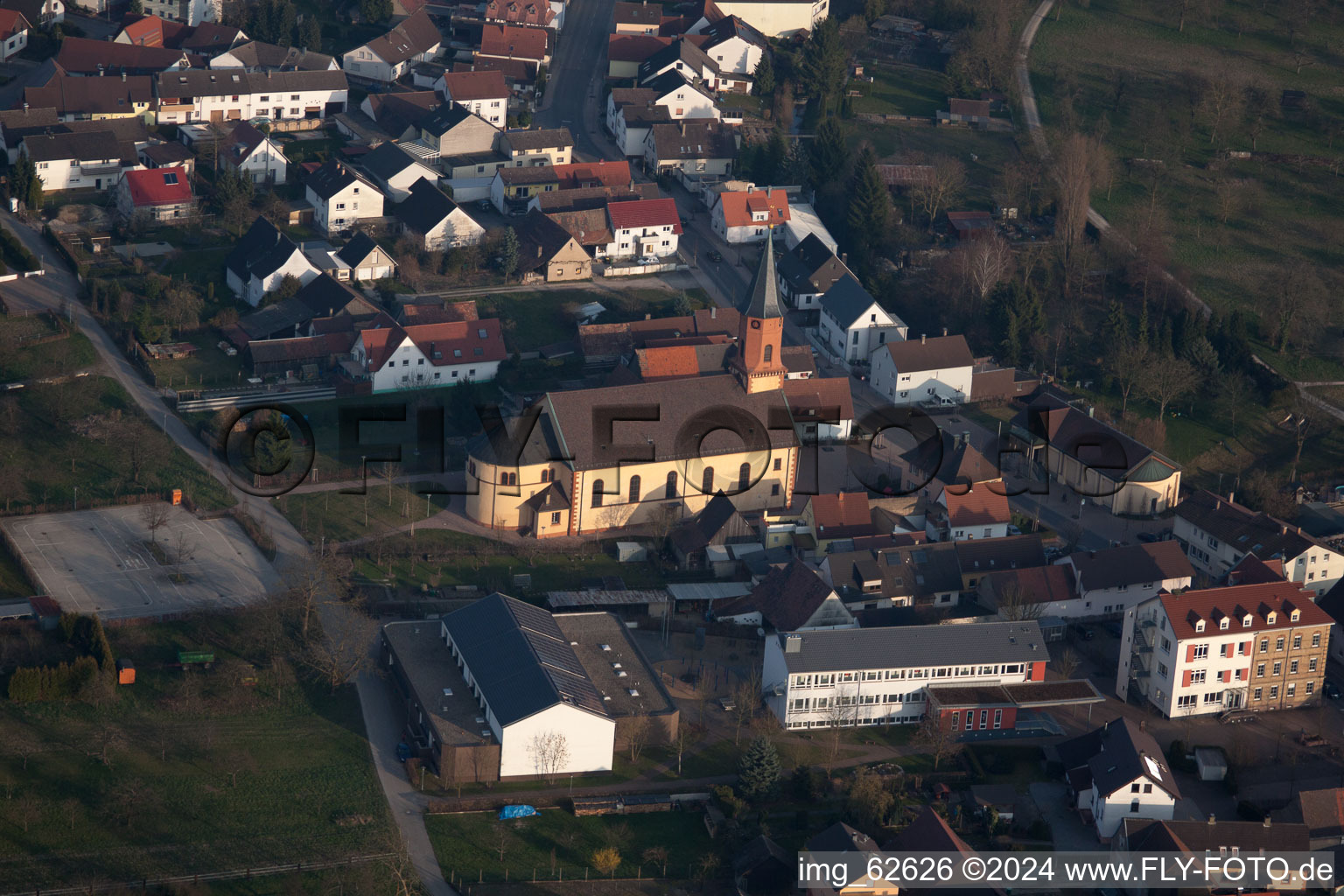 Vue oblique de Steinmauern dans le département Bade-Wurtemberg, Allemagne