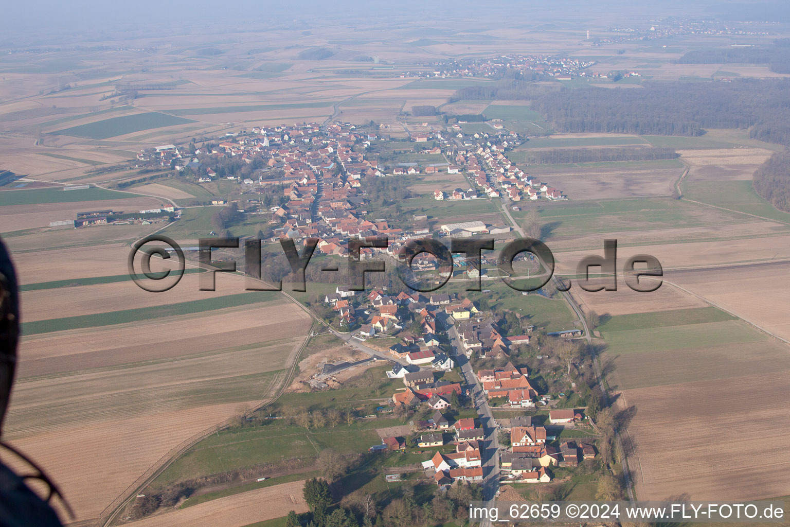 Scheibenhard dans le département Bas Rhin, France d'un drone