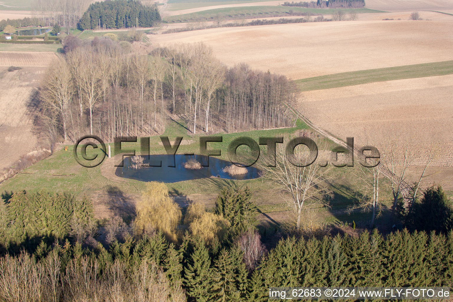 Enregistrement par drone de Siegen dans le département Bas Rhin, France