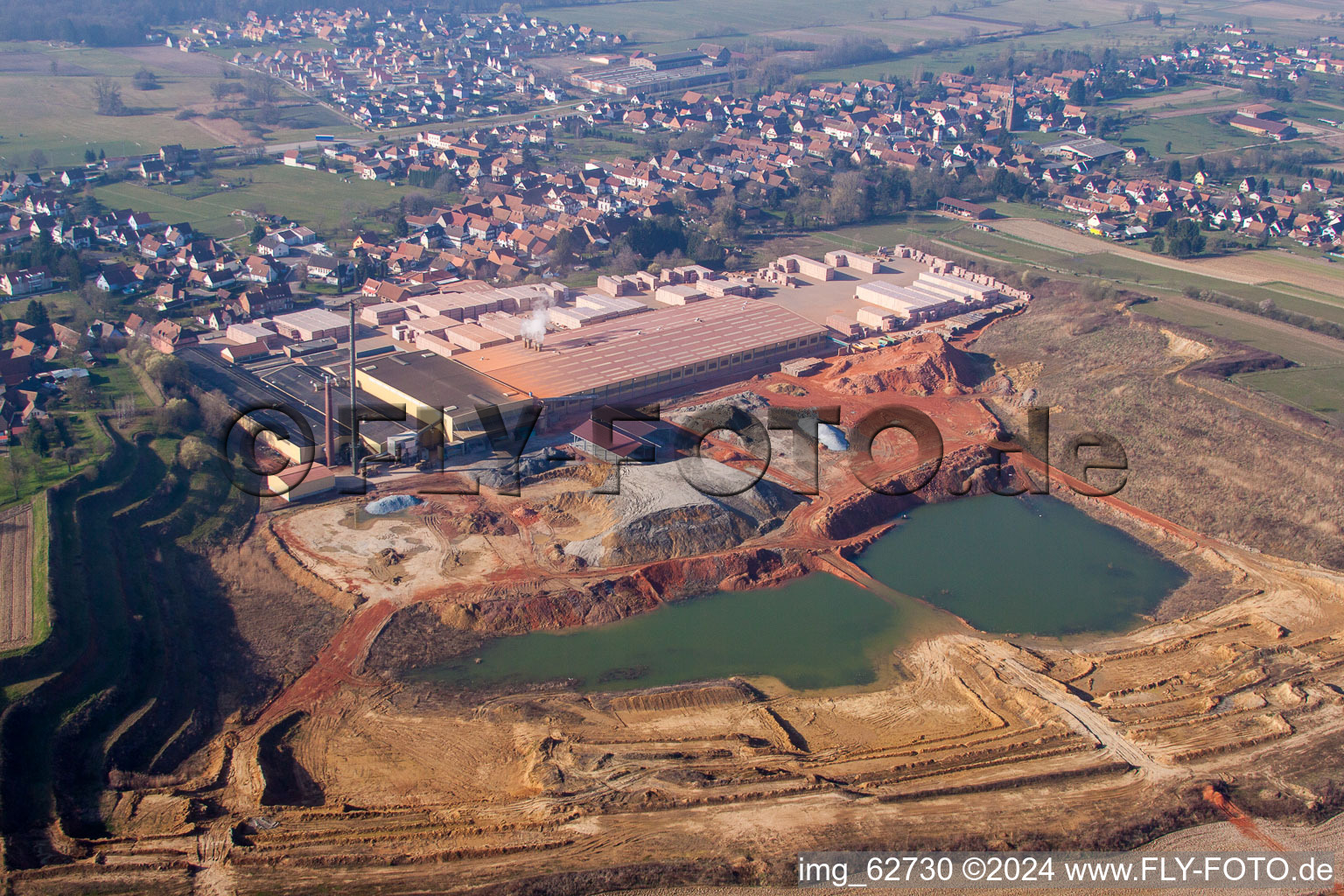 Kuhlendorf dans le département Bas Rhin, France vue d'en haut