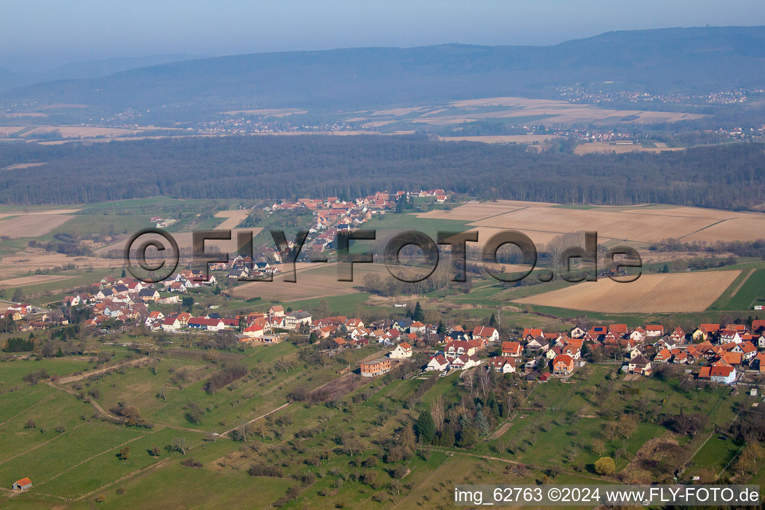 Surbourg dans le département Bas Rhin, France d'un drone