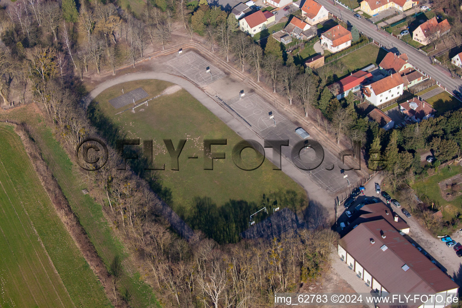 Walbourg dans le département Bas Rhin, France hors des airs